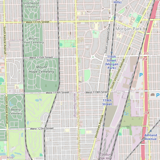 OpenStreetMap map of Saint Walter School, IL