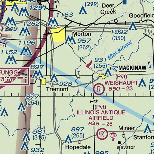 FAA VFR chart of Willow Creek, IL