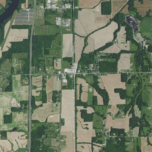 Aerial imagery of Vienna Branch, IN