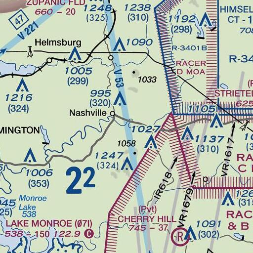 FAA VFR chart of Parkview Lake Dam, IN