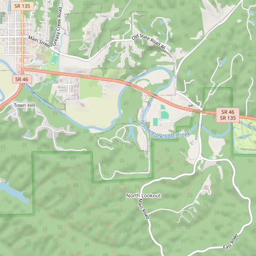 OpenStreetMap map of Parkview Lake Dam, IN