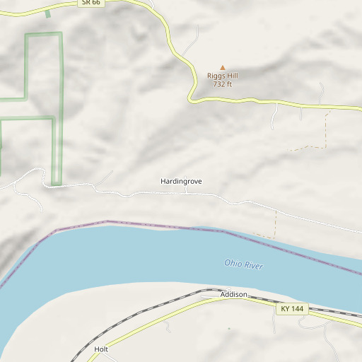 OpenStreetMap map of Hardingrove, IN