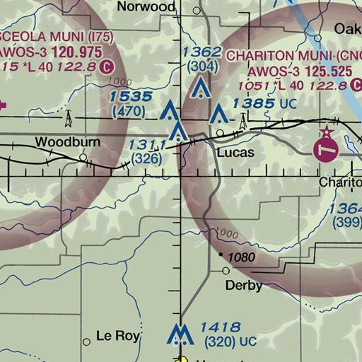 FAA VFR chart of Whiteoak School, IA