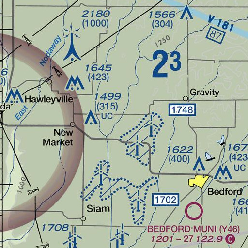 FAA VFR chart of Windmill Lake Dam, IA