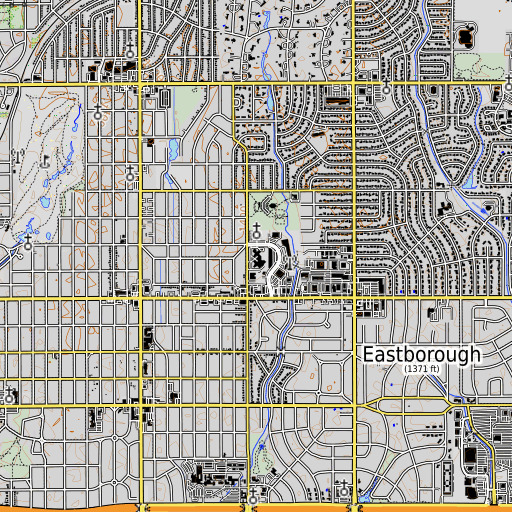 OpenTopoMap map of Murdock School, KS