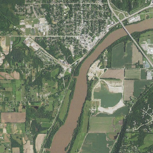 Aerial imagery of Wolf Creek, KS
