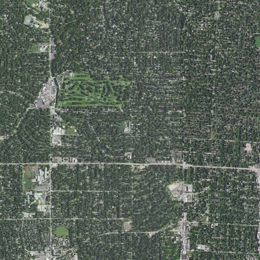 Aerial imagery of Belinder Elementary School, KS