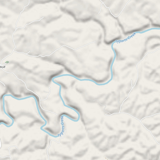 OpenStreetMap map of Elk Lick, KY