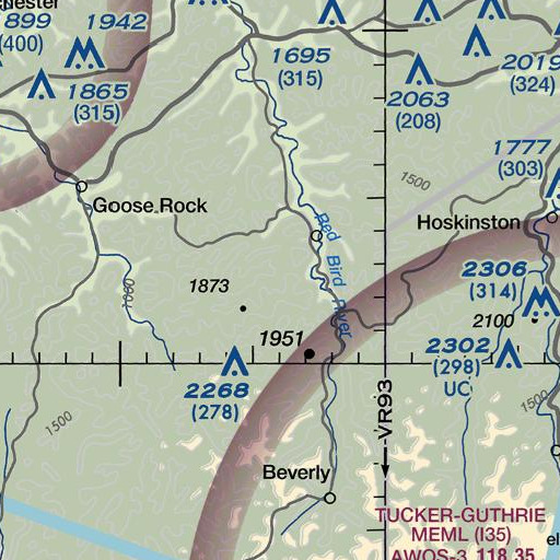 FAA VFR chart of Joe Branch, KY