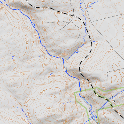 OpenTopoMap map of Indian Stream, ME