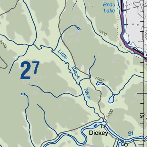 FAA VFR chart of Meadow Brook, ME