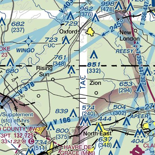 FAA VFR chart of Pumpton County Park, MD