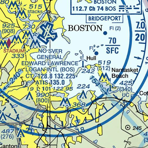 FAA VFR chart of Portuguese Cove, MA