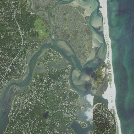Aerial imagery of Weeset Point, MA