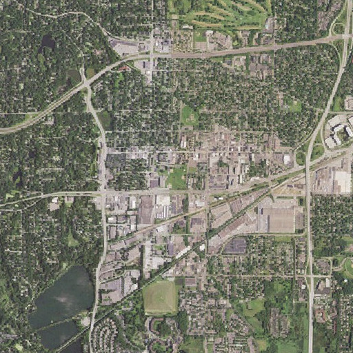 Aerial imagery of Central Park, MN