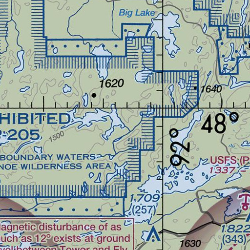 FAA VFR chart of Korb River, MN