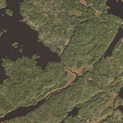 Aerial imagery of Korb River, MN