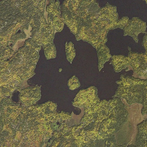 Aerial imagery of Shell Lake, MN