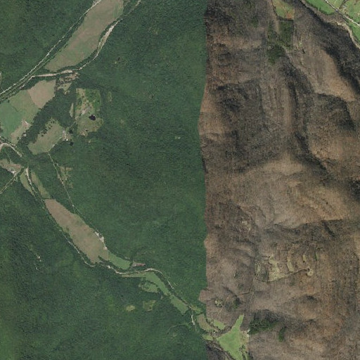 Aerial imagery of High Davey Mountain, AR