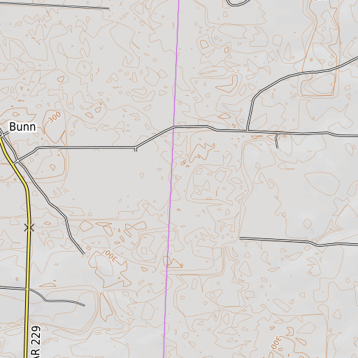 OpenTopoMap map of Lawrence Moro Creek, AR