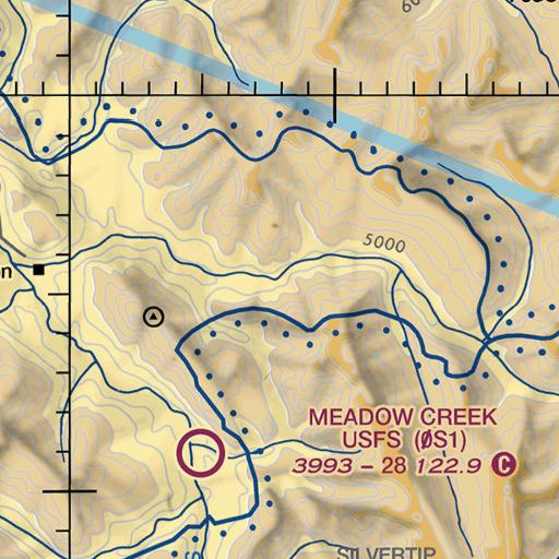 FAA VFR chart of Beaver Creek, MT