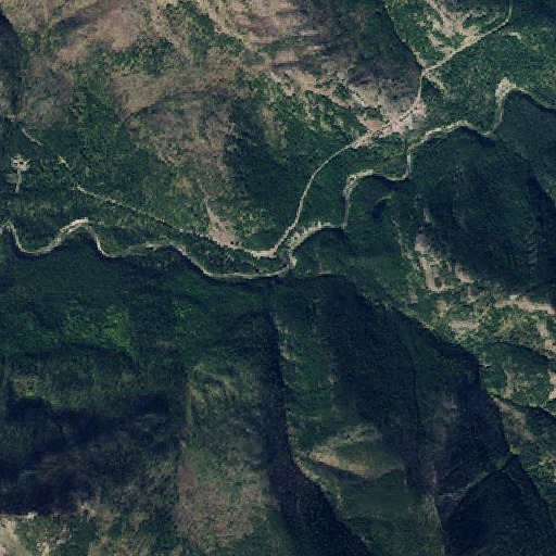 Aerial imagery of Beaver Creek, MT