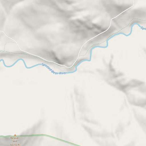 OpenStreetMap map of Beaver Creek, MT