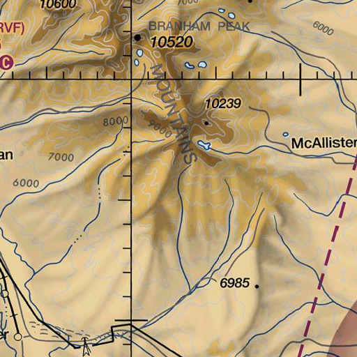FAA VFR chart of Beebe Fork, MT