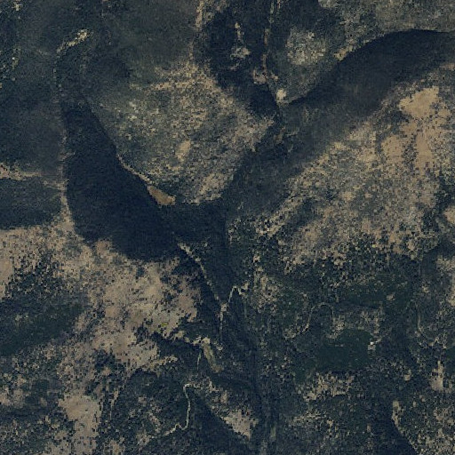 Aerial imagery of Beebe Fork, MT