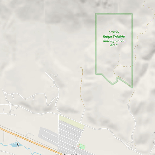 OpenStreetMap map of Bund Gulch, MT