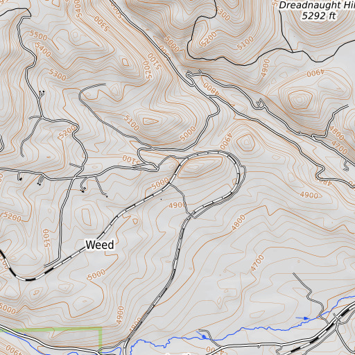 OpenTopoMap map of Iron Ridge, MT