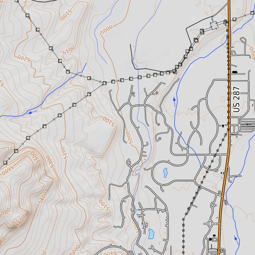 OpenTopoMap map of 05S01W28DCA_01 Spring, MT