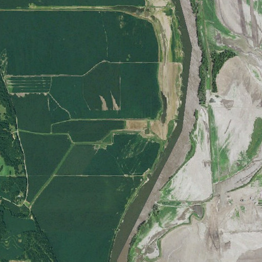 Aerial imagery of Cottier Creek, NE