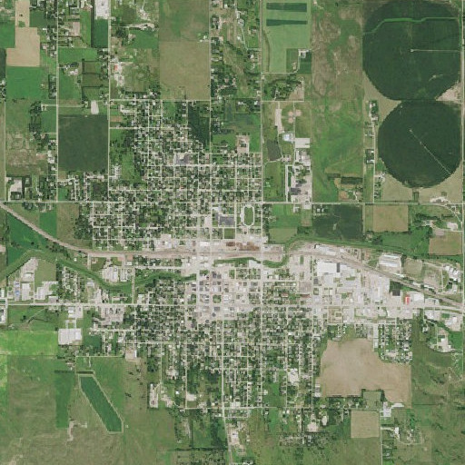 Aerial imagery of North Grade School, NE