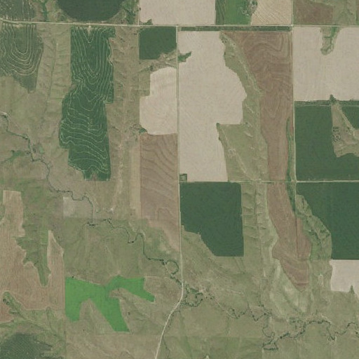 Aerial imagery of North Star School, NE