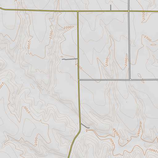 OpenTopoMap map of North Star School, NE