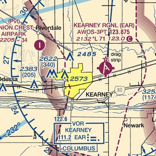 FAA VFR chart of Northeast School, NE