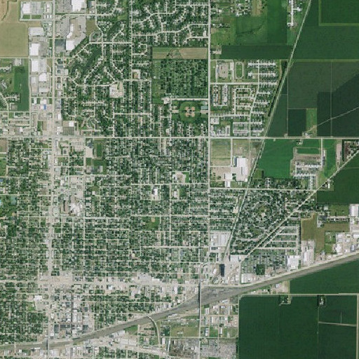 Aerial imagery of Northeast School, NE