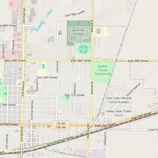 OpenStreetMap map of Northeast School, NE