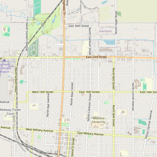 OpenStreetMap map of Northside Elementary School, NE