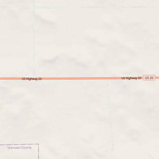 OpenStreetMap map of Northwest Cherry School, NE