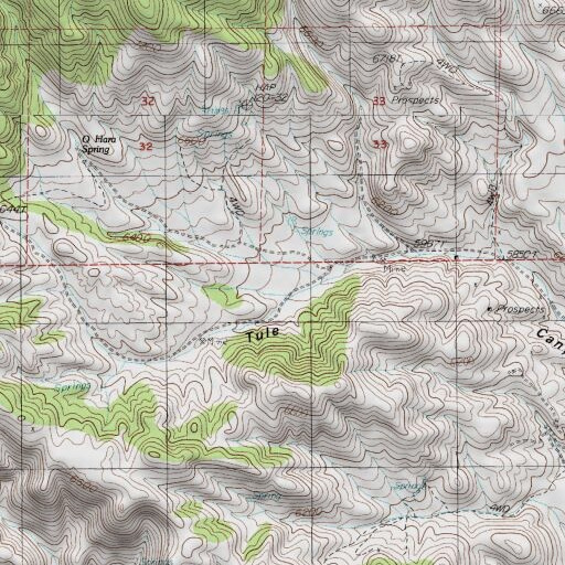 USGS 24K topo map of Senner (historical), NV