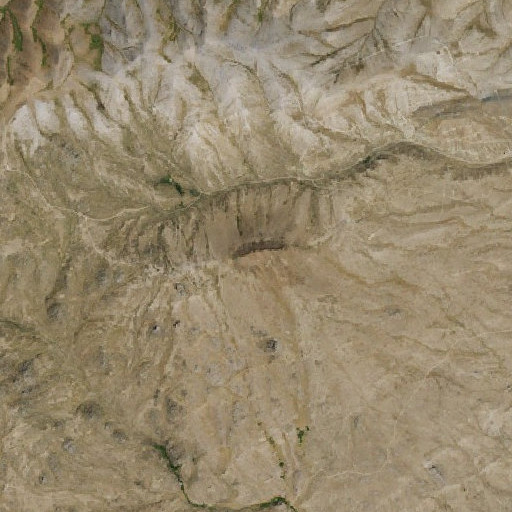 Aerial imagery of Tabletop Mountain, NV