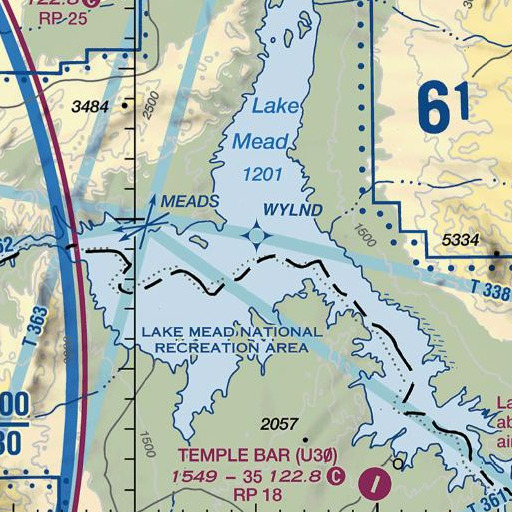 FAA VFR chart of Virgin River, NV