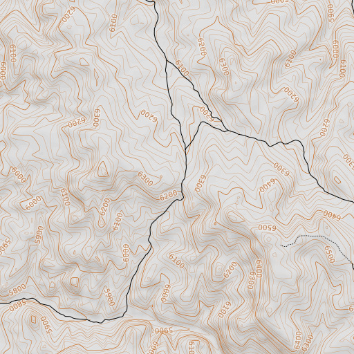 OpenTopoMap map of Wagon Box Pass, NV