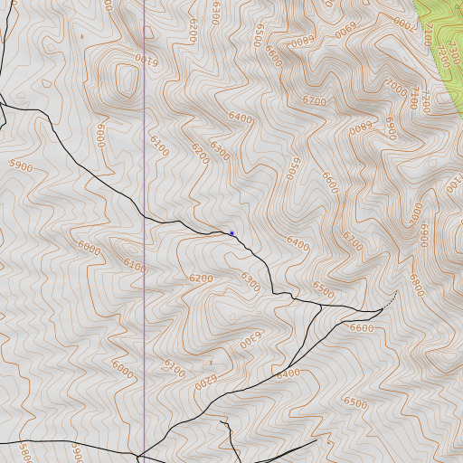 OpenTopoMap map of Abraham Spring, NV