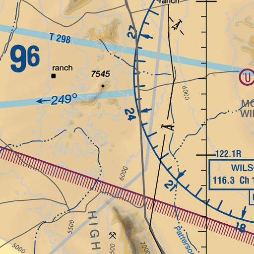 FAA VFR chart of Wildhorse Spring, NV
