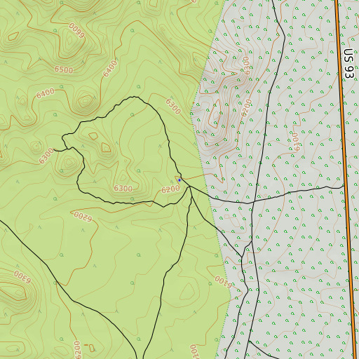 OpenTopoMap map of Wildhorse Spring, NV