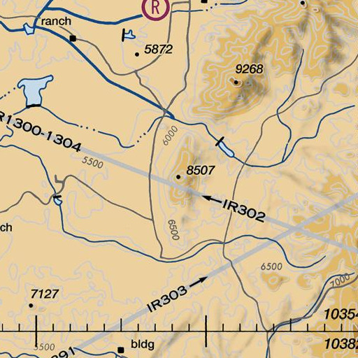 FAA VFR chart of Wilson Peak, NV