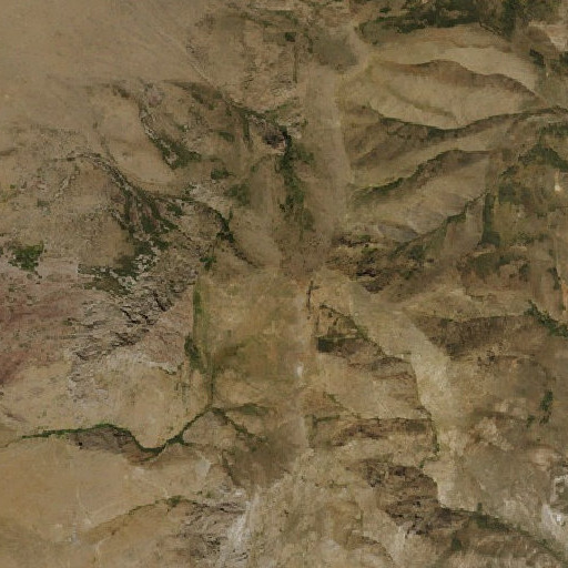 Aerial imagery of Wilson Peak, NV